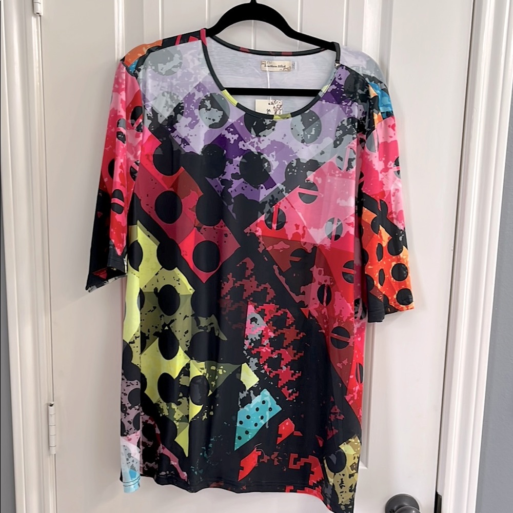 Colorful Abstract Women's Top